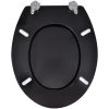 Toalettsitsar med lock 2 st MDF svart vidaXL – miniatyr 5