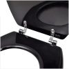Toalettsitsar med lock 2 st MDF svart vidaXL – miniatyr 6