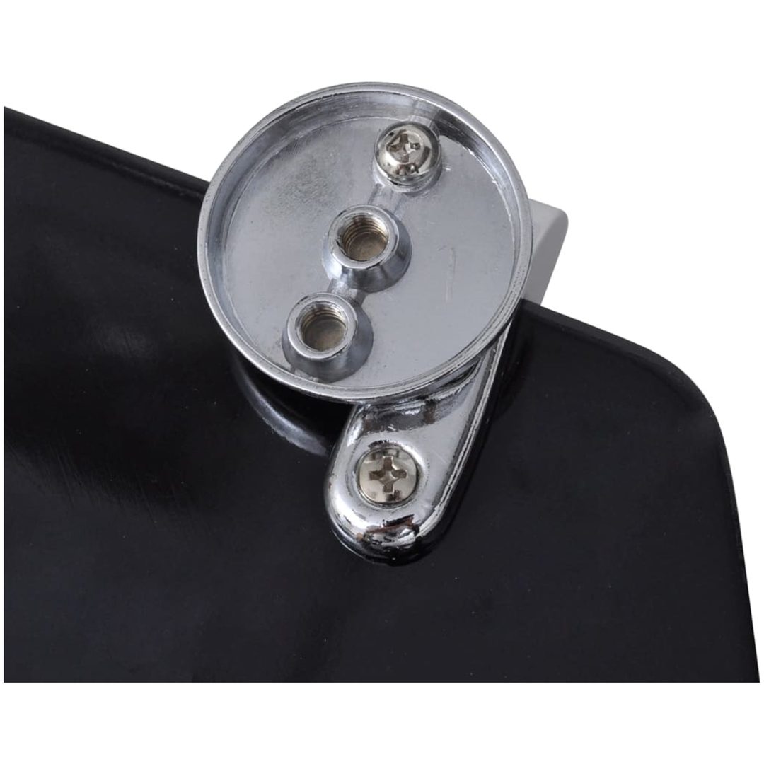 Toalettsitsar med lock 2 st MDF svart vidaXL – bild 7