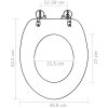 Toalettsitsar med lock 2 st MDF svart vidaXL – miniatyr 9