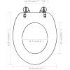 Toalettsitsar med lock 2 st MDF vit vidaXL – miniatyr 9