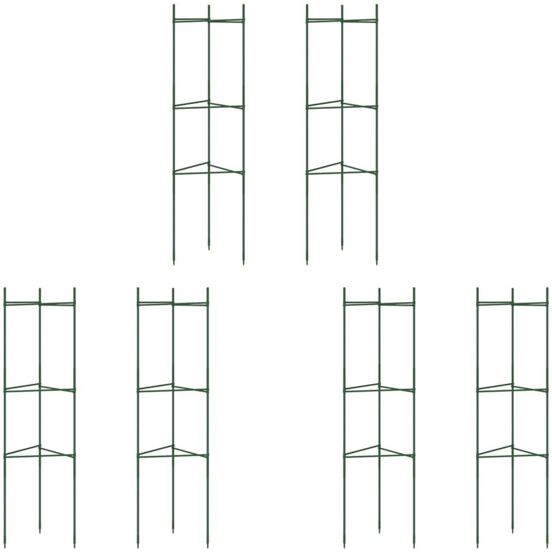 Tomatburar 6 st stål och PP vidaXL 116 cm – bild 2