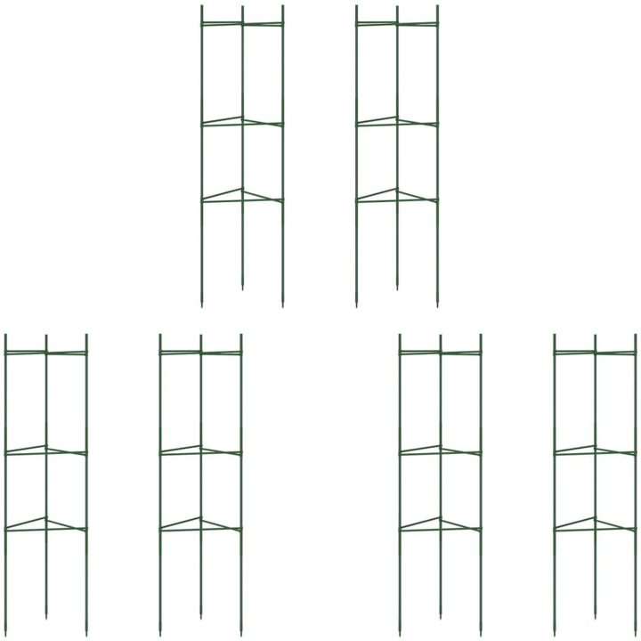 Tomatburar 6 st stål och PP vidaXL 116 cm – bild 2