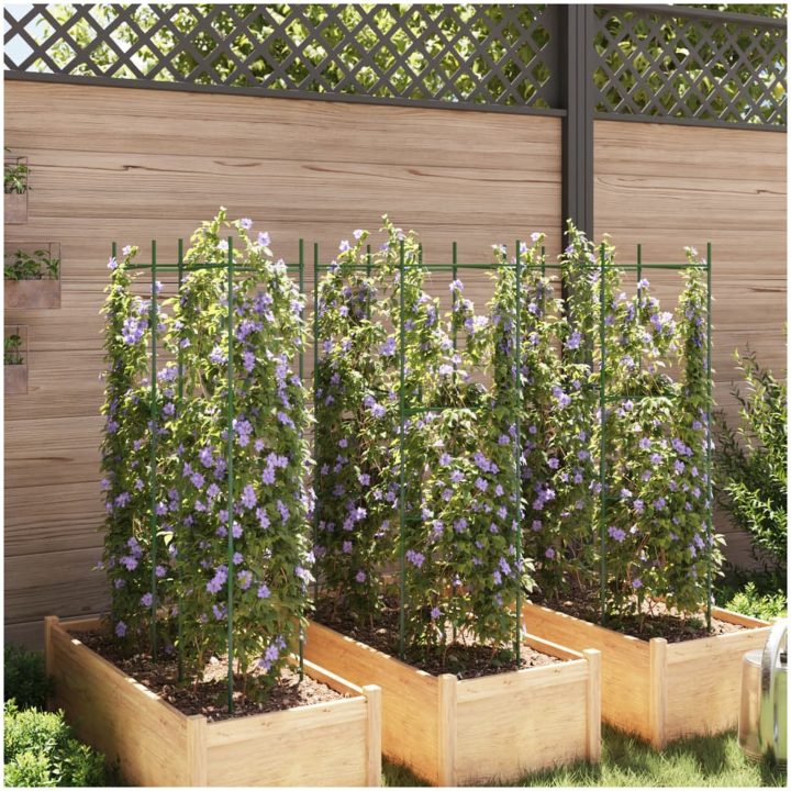 Tomatburar 6 st stål och PP vidaXL 116 cm – bild 3