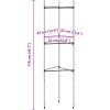 Tomatburar 8 st stål och PP vidaXL 116 cm – miniatyr 11