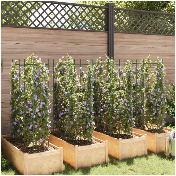 Tomatburar 8 st stål och PP vidaXL 116 cm – bild 3