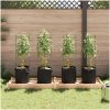Tomatburar med växtpåsar 4 st stål och PP vidaXL 116 cm – miniatyr 3