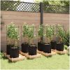 Tomatburar med växtpåsar 8 st stål och PP vidaXL 116 cm – miniatyr 3