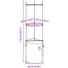 Tomatburar med växtpåsar 8 st stål och PP vidaXL 116 cm – miniatyr 10