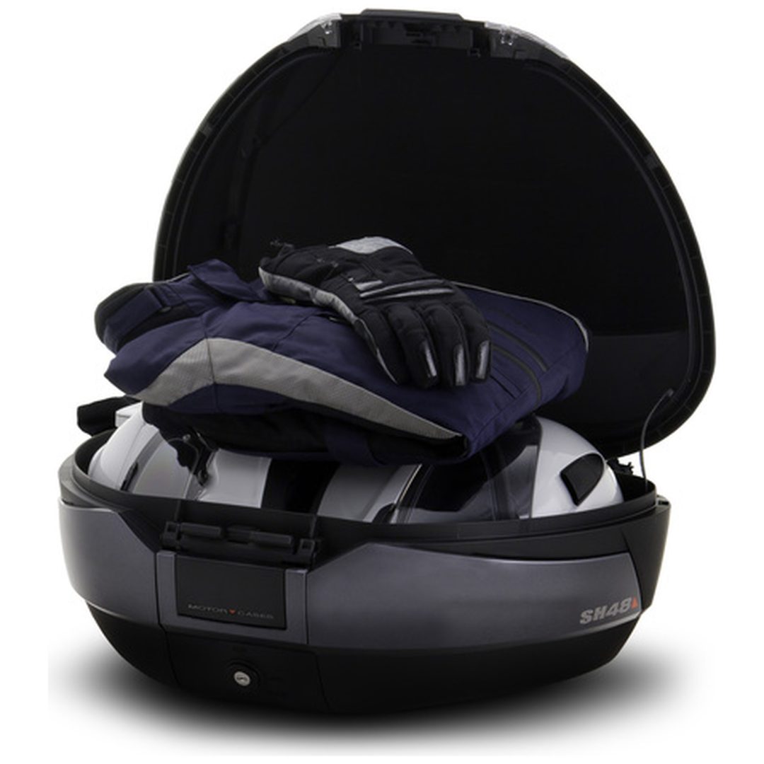 Topbox SH48 DG Kol Matt + Ryggstöd SHAD – bild 3