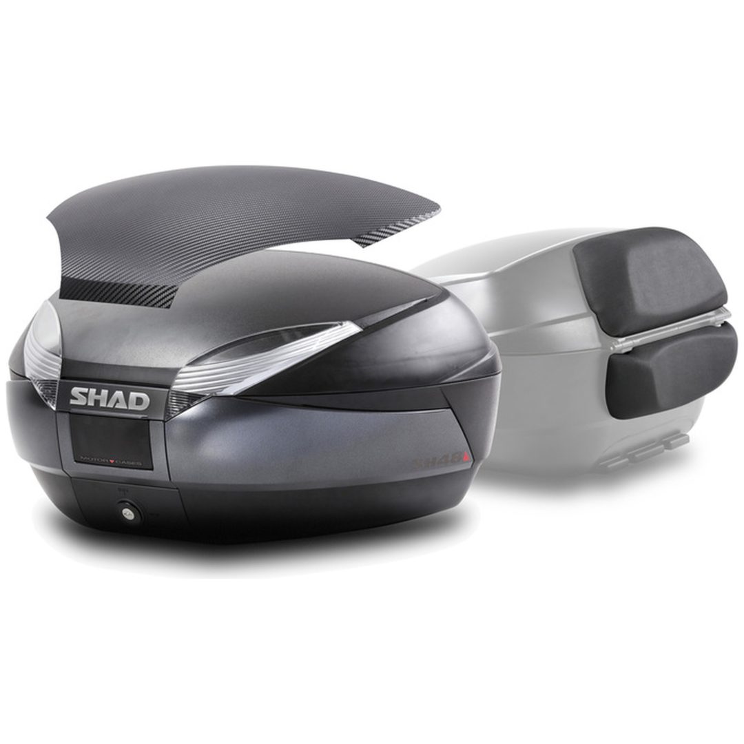 Topbox SH48 DG Kol Matt + Ryggstöd SHAD