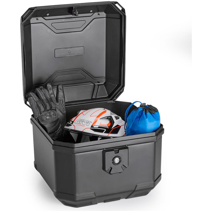 Toppbox Monolock Bernina Svart Aluminium Givi 38 liter – bild 3