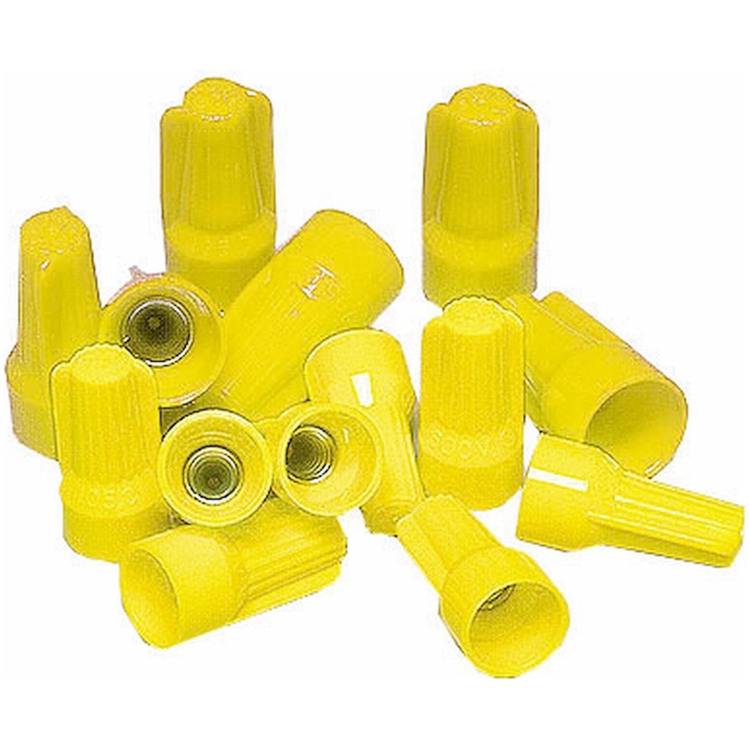 Toppklämma, "Top Hat", Gul, 0,5-4,0 mm², 10 st MALMBERGS