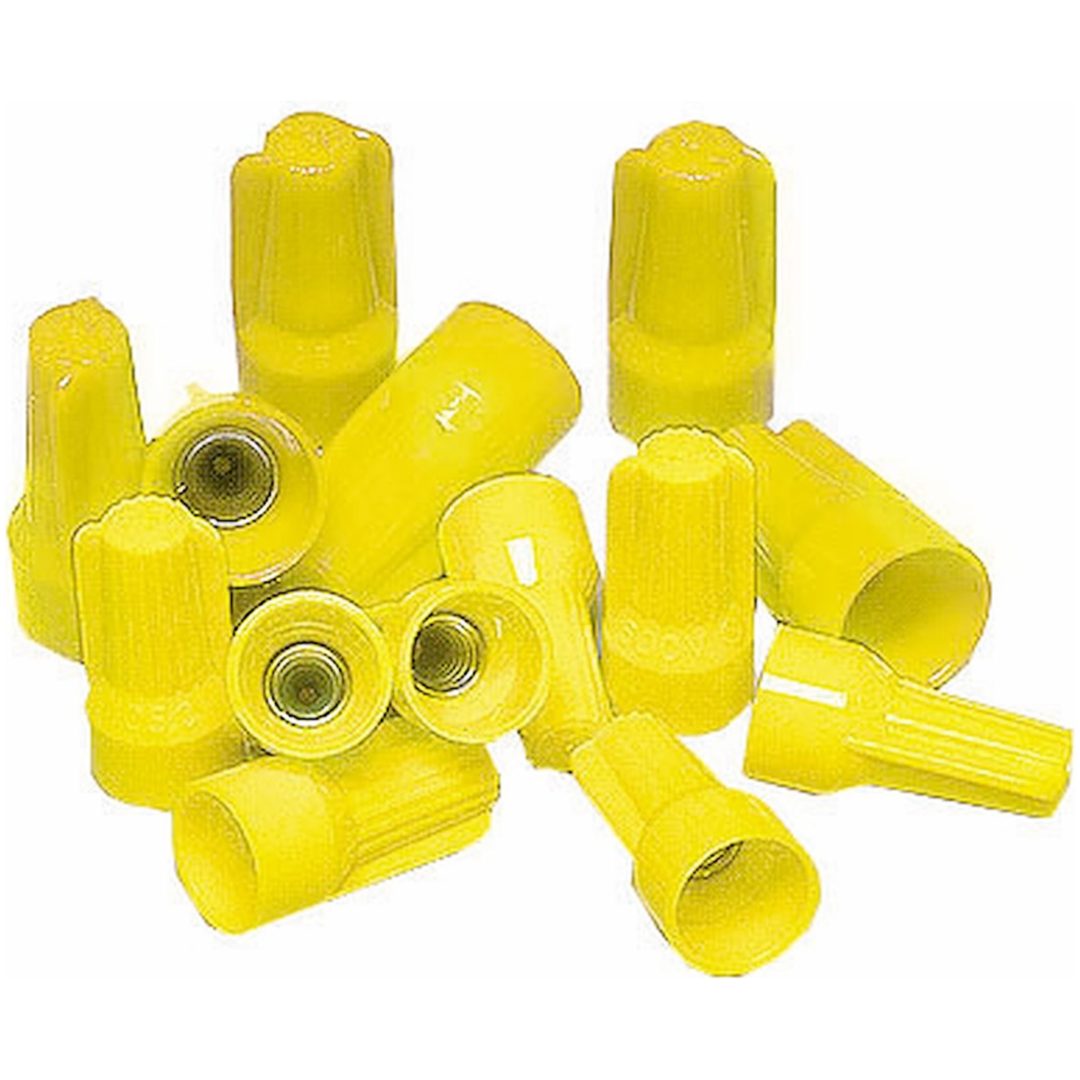 Toppklämma, "Top Hat", Gul, 0,5-4,0 mm², 100 st MALMBERGS