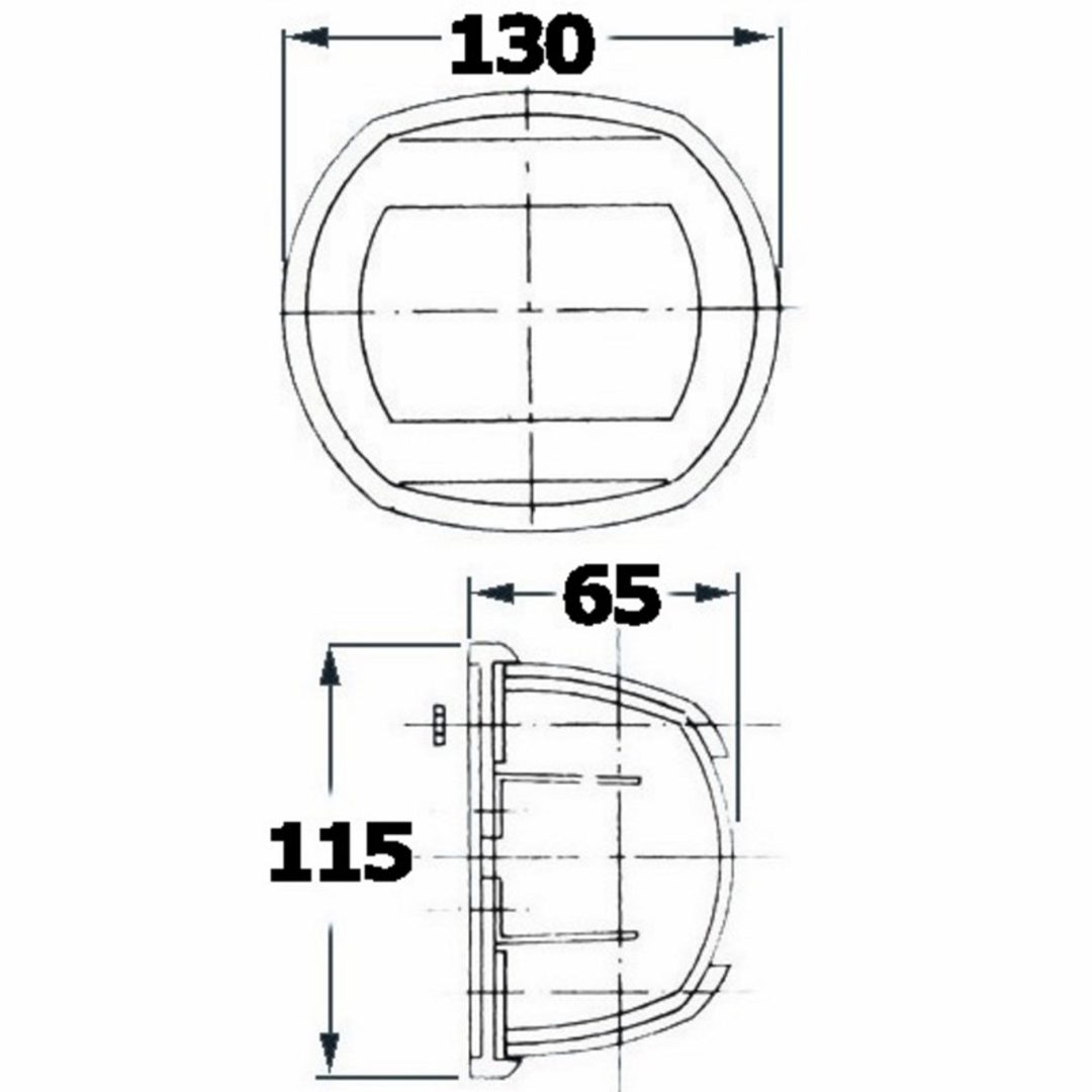 Topplanterna Maxi 20 SS 225° Rostfritt Stål Osculati – bild 2