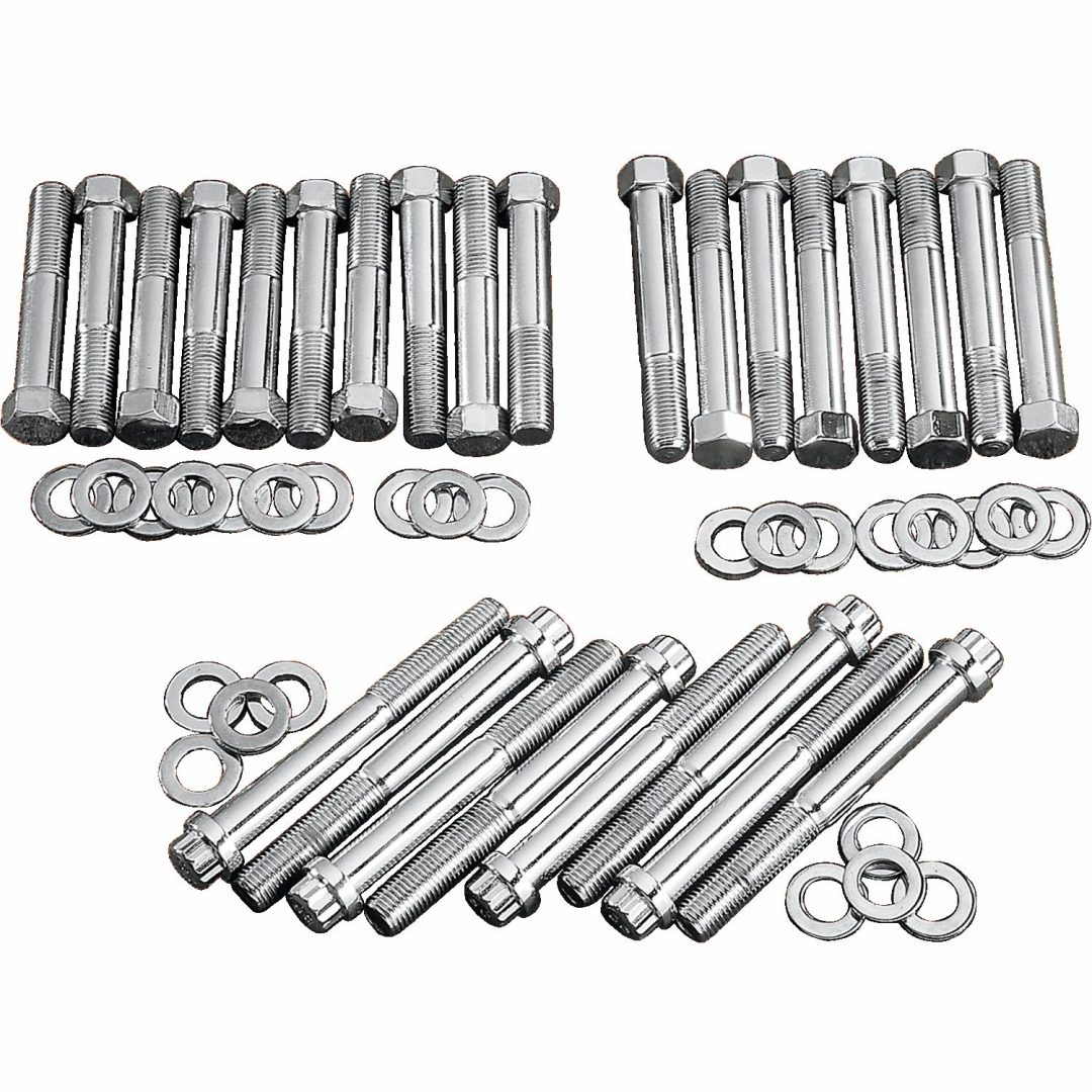 Topplocksbultkit Stål Krom Silver COLONY