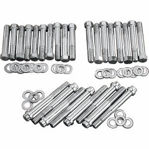 Topplocksbultkit Stål Krom Silver COLONY