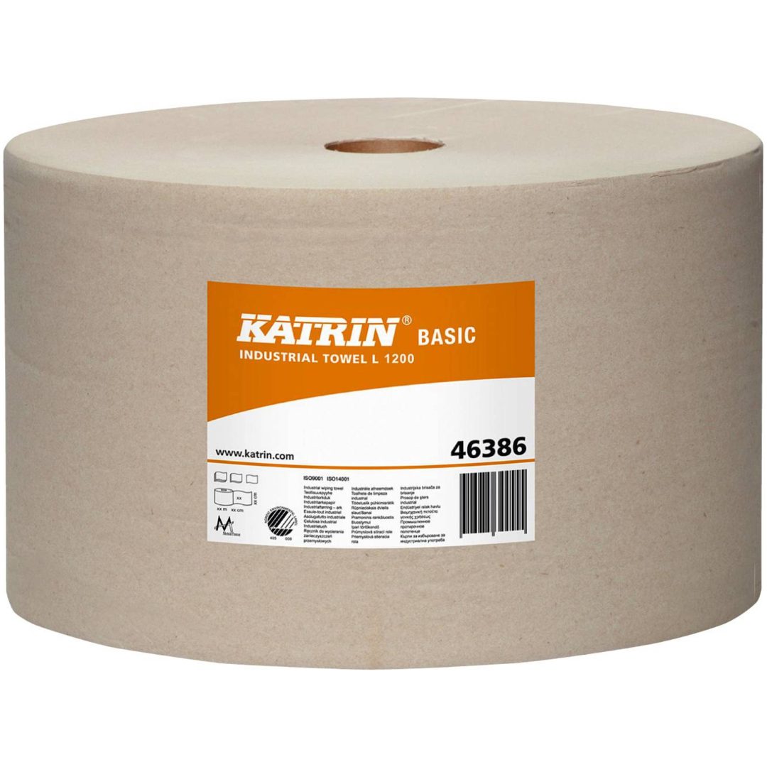 Torkpapper Basic L Grå KATRIN TORKPAPPER BASIC L 1200 GRÅ – bild 2