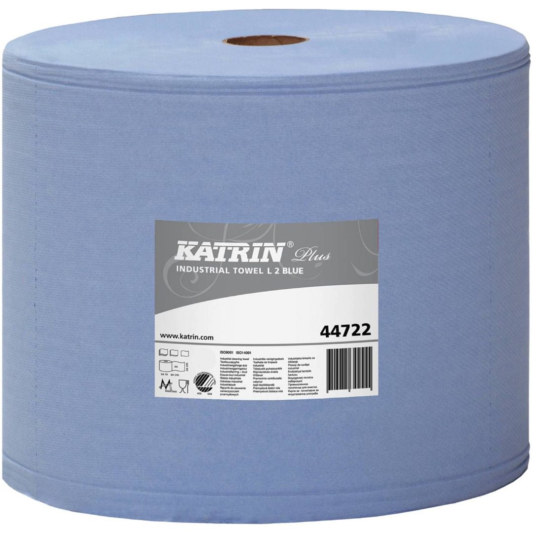 Torkpapper L Blå KATRIN TORKPAPPER PLUS L2 BLÅ – bild 2
