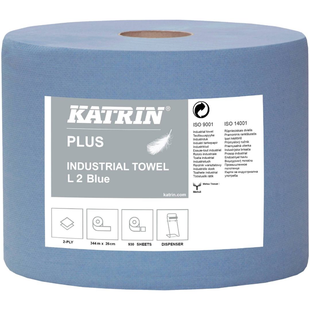 Torkpapper L Blå KATRIN TORKPAPPER PLUS L2 BLÅ