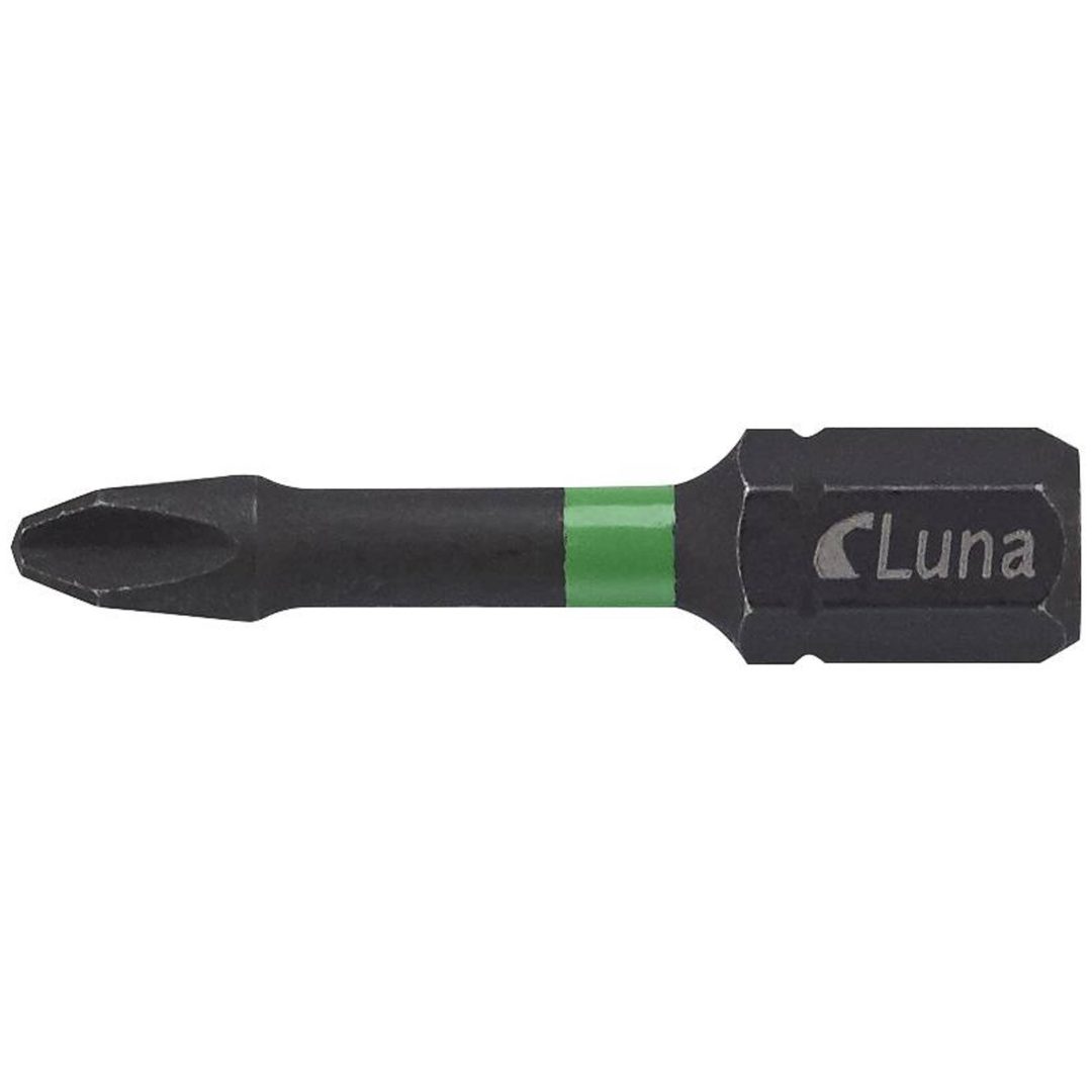 Torsionbits för grunda Phillip kryss-spår Luna BITS PH2G IMPACT 32MM (2)