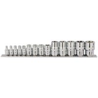 Torx 1/4', 3/8' & 1/2' Drive Sockets Set 14 pieces DRAPER