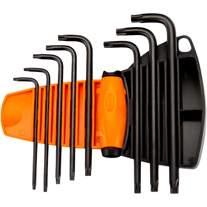 Torx®-nyckelsats 8 delar Svartoxiderad BAHCO T9, T10, T15, T20, T25, T27, T30, T40 – bild 2