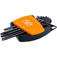 Torx®-nyckelsats Centrumspets 8 delar Svartoxiderad BAHCO