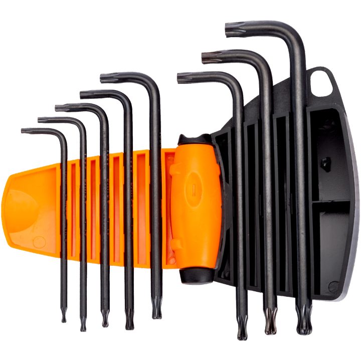 Torx®-nyckelsats Med Kula T9-T40 8 delar Svartoxiderad BAHCO T9, T10, T15, T20, T25, T27, T30, T40 – bild 2