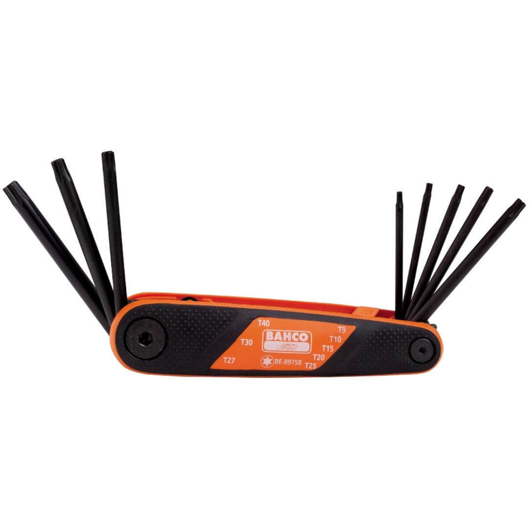 Torxnyckelsats Be-8975b 8st T9-40 BAHCO Beteckning: BE-8975B