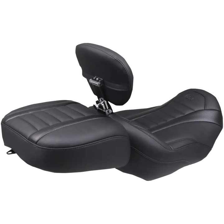 Touring Passagerarsadel Wide Deluxe Svart MUSTANG – bild 2