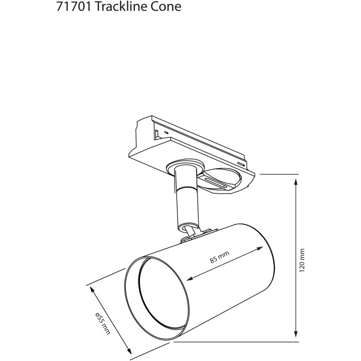 Trackline Cone Spot, ANETA HOME Svart – bild 4
