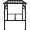 Trädbänk 110 cm svart stål vidaXL – miniatyr 4