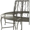 Trädbänk 160 cm stål vidaXL – miniatyr 4