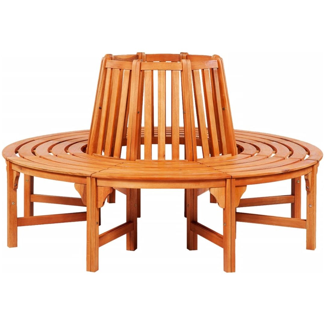 Trädbänk trä vidaXL ⌀160 cm – bild 2