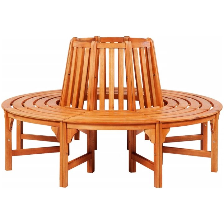 Trädbänk trä vidaXL ⌀160 cm – bild 2