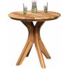 Trädgård Kaffebord Massivt trä Teak vidaXL ⌀55 x 51 cm – miniatyr 3