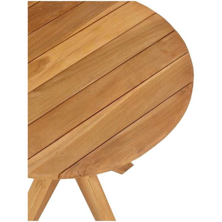 Trädgård Kaffebord Massivt trä Teak vidaXL ⌀55 x 51 cm – bild 6