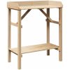 Trädgård Kylbänk Solitt Trä Tall vidaXL 75 x 40 x 90 cm – miniatyr 2