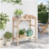 Trädgård Kylbänk Solitt Trä Tall vidaXL 75 x 40 x 90 cm – miniatyr 4
