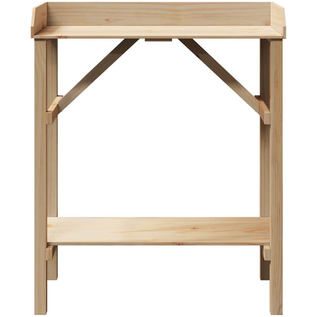 Trädgård Kylbänk Solitt Trä Tall vidaXL 75 x 40 x 90 cm – bild 5