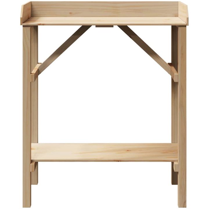 Trädgård Kylbänk Solitt Trä Tall vidaXL 75 x 40 x 90 cm – bild 5