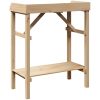 Trädgård Kylbänk Solitt Trä Tall vidaXL 75 x 40 x 90 cm – miniatyr 7