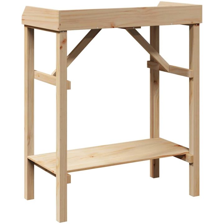 Trädgård Kylbänk Solitt Trä Tall vidaXL 75 x 40 x 90 cm – bild 7