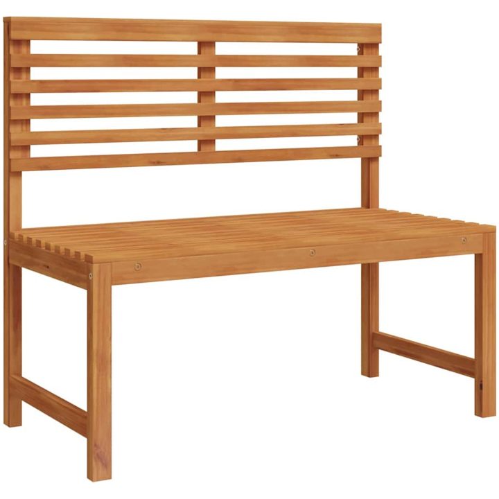 Trädgårdbänk Solid Akacieträ vidaXL 100 x 50 x 91 cm – bild 2