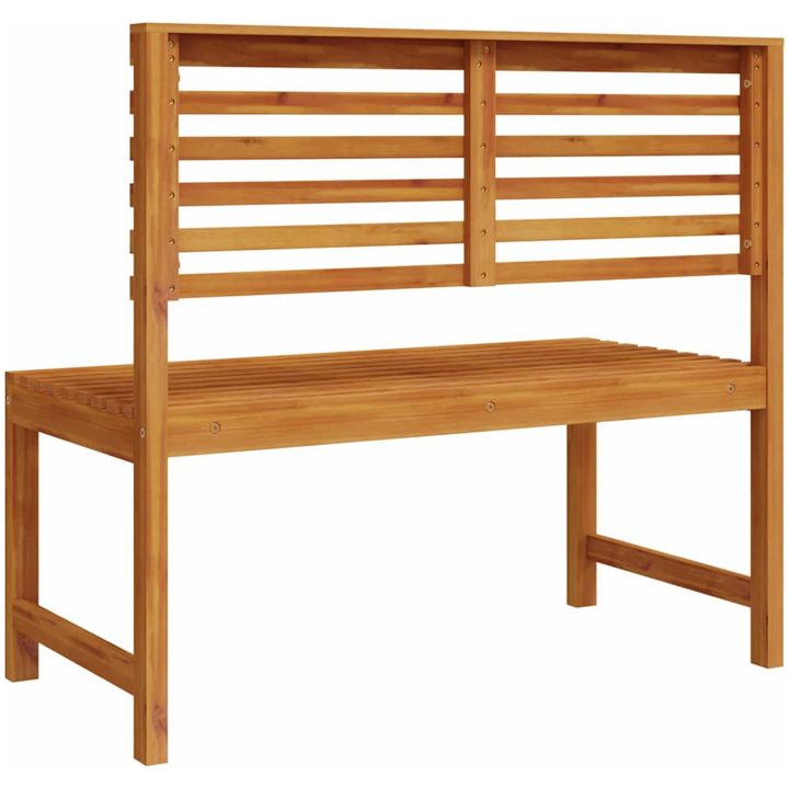 Trädgårdbänk Solid Akacieträ vidaXL 100 x 50 x 91 cm – bild 6