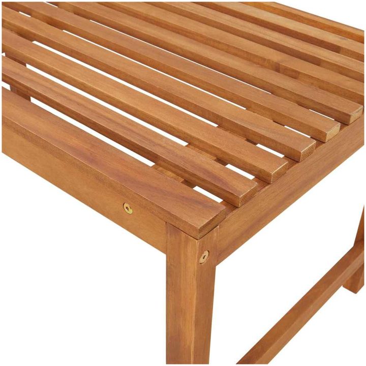 Trädgårdbänk Solid Akacieträ vidaXL 100 x 50 x 91 cm – bild 9