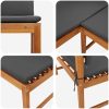 Trädgårdens Hörnbänk med Kuddar 140x100x91 cm Massivt Akaciaträ vidaXL 100 x 50 x 91 cm – miniatyr 7