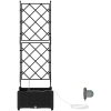 Trädgårdplanterare med Vattensystem Svart vidaXL 40 x 40 x 126 cm – miniatyr 6
