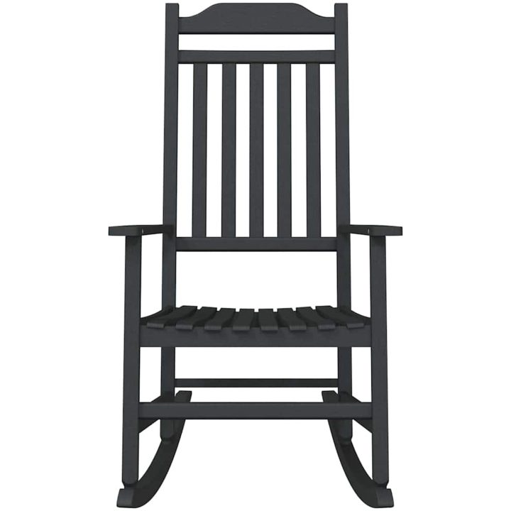 Trädgårds Gungstol Svart 65x84x114 cm HDPE vidaXL Stor – bild 4
